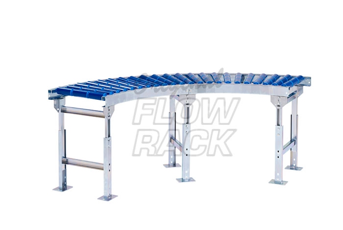 Roller conveyor curve 90-degrees