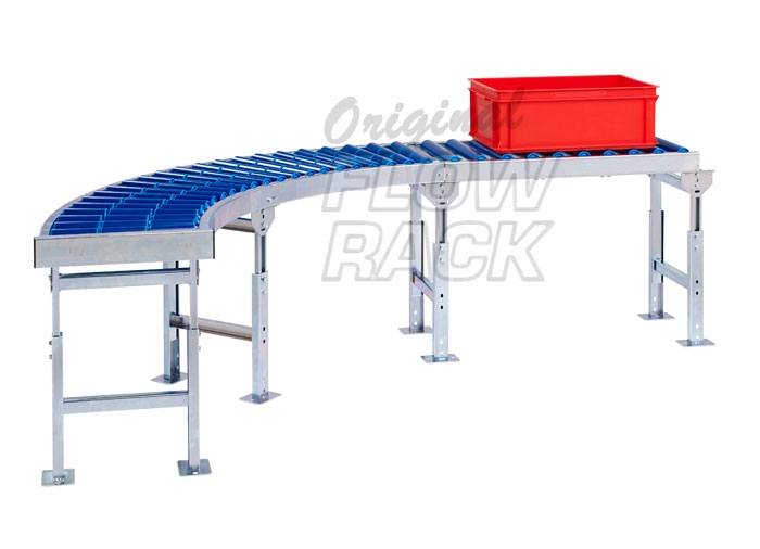 Roller conveyor curve 90-degrees